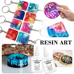 White Alcohol Ink for Epoxy Resin – 4 Ounce White Color Alcohol-Based Resin Ink