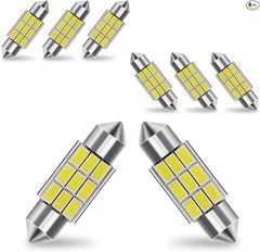 36mm 6000K Pure White LED Bulbs, 9-SMD 5630 Chipsets, Error-Free for Dome Map Li