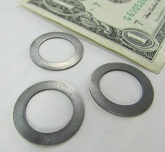 100 Thin Full Hardened Steel Arbor Shim Washers 3/4″ OD x 1/2″ ID x .020″ Thick
