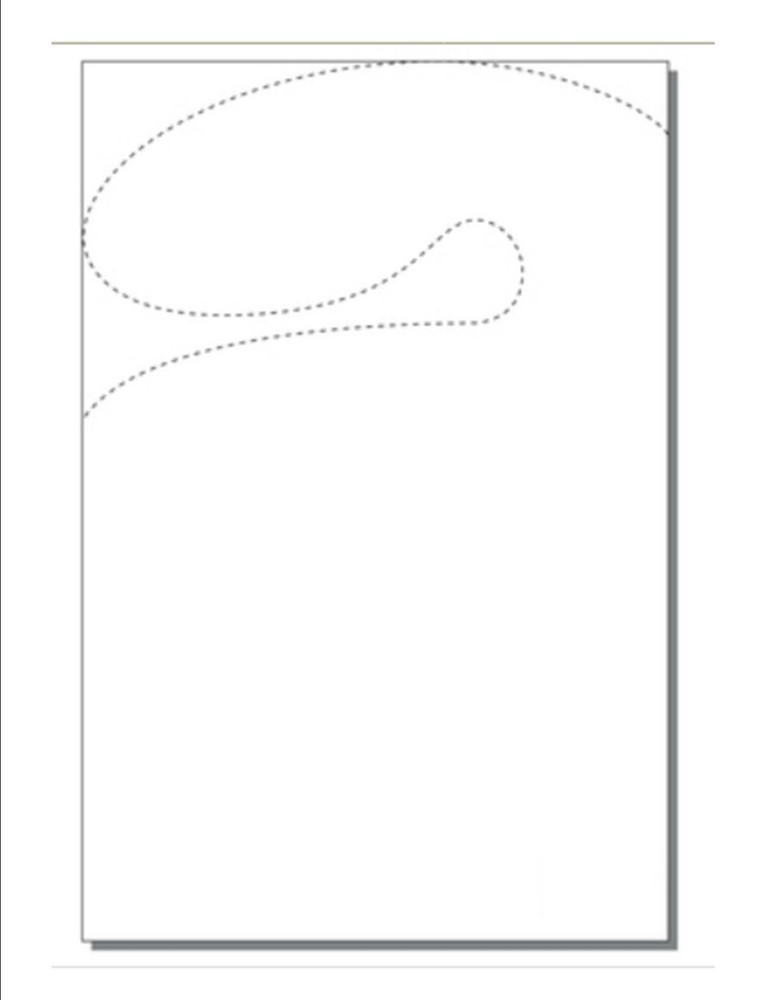 Abstract Door Hangers, 7″x 10.5″, Die-Cut on White 65lb Cover- 250 Hanger Sheets