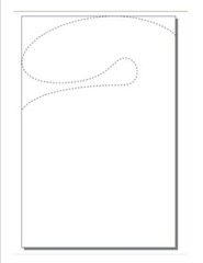 Abstract Door Hangers, 7″x 10.5″, Die-Cut on White 65lb Cover- 250 Hanger Sheets