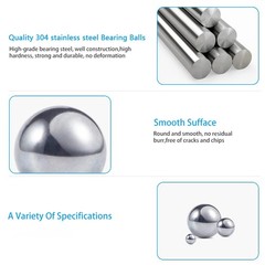A2 Stainless Steel Ball Bearings 1mm 2mm 3mm 4mm 5mm 6mm 8mm 9mm 10mm to 125mm