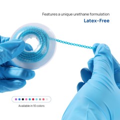 Dental ortodoncia elásticos cadena látex ligadura elástica bandas para soportes