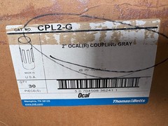 BOX OF (30) THOMAS & BETTS 2″ OCAL PVC CONDUIT COATED COUPLING GRAY CPL2-G T&B