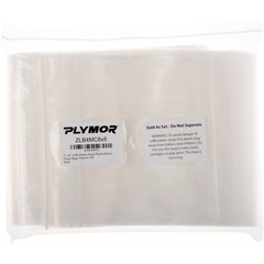 Plymor 8″ x 8″, 4 Mil Heavy Duty Zipper Reclosable Plastic Bags