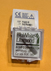 Kerr Dental BluWhite Precision Cut Dental Diamonds ROUND END TAPER 2/pk