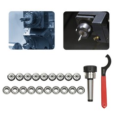 MT3 Shank ER32 Collet Chuck Set with 18 Collets and Carrying Case