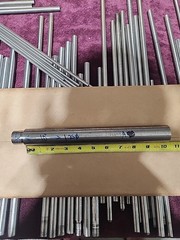 (Tag C65) 1.25″ Dia Titanium Round Rod x 10+” Inch Long 6AL4V-ELI Medical Grade