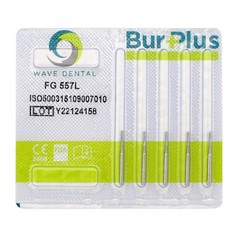 Wave Dental Carbide Burs High Speed FG 556 557 557L 558 Straight Fissure 1.6mm