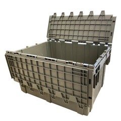 UBMOVE Handheld Attached Lid Container 25.3 x 16.3 x 13.9″ Gray