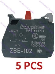 ZBE-102 5x Brand New Schneider Electric ZBE-102 Single Contact Block