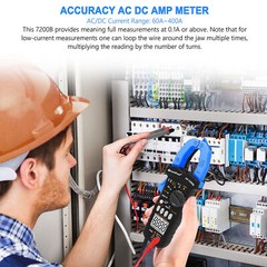 Clamp Meter TRMS 6000 Counts NCV Digital Clamp Multimeter DC AC Current Volt Amp