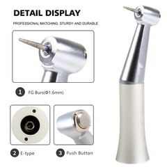 NSK Style Dental Low Speed Contra Angle Handpiece Push Button Fit FG-1.6mm TK