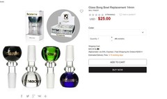 Phoenix Star 14mm Glass Bong Bowl With 1-hole 🔥🎆💨🌟💥🚀🪐 🌌🌎🌞