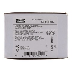 Hubbell Wiring Device-Kellems RF151DTR 15A 125V 2P 3W Tamper Resistant Single