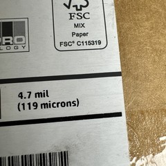 HP C6810A Bright White Inkjet Large Format Paper 4.7 mil 36″ x 300′ ft, 1 Roll