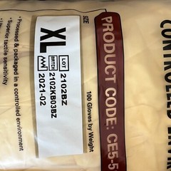 Microflex CE5-512-XL Ambidextrous Latex Gloves 12″ ISO5 size XL Extra large