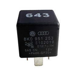 8K0 951 253#643 Automotive Power Relay 12VDC 50A 4-Pin Plug-In