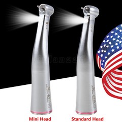 Dental 1:5 Increasing Contra Angle LED Optic Handpiece Fit NSK Electric Motor KV