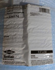 Dow Styrofoam Sill Seal Foam Gasket 5.5″ wide x 50′ long. NEW Rolls 22.9-sq ft