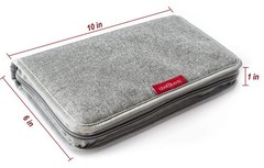 Leantravel Pill Case Organizer For Travel Passport Wallet Color Grey Size Extra