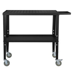 36” x 18” 1200lb Load Carbon Steel Workbench Welding Table Storage tray Cart