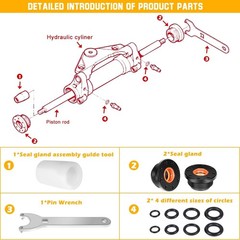 High-Precision HC5345 Seal Kit for SeaStar Steering Multiple Model Compatibility