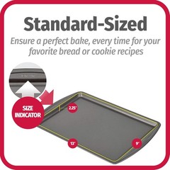 GoodCook Nonstick Carbon Steel Baking Sheet Cookie Pan Set 13×9 3 Pack