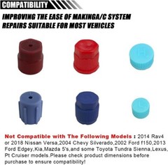 20PCS Air Conditioning Service Caps for AC System Charging Ports, Color: 20PCS