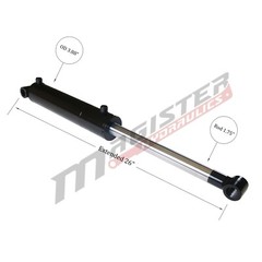 Hydraulic Cylinder Welded Double Acting 3.5″ Bore 8″ Stroke Cross Tube 3.5×8 NEW