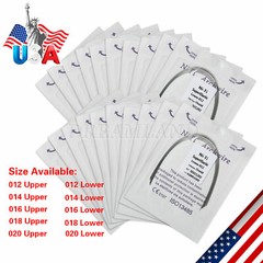 10 Packs/100pcs Dental Orthodontic Round Arch Wire Super Elastic NITI Ovoid form