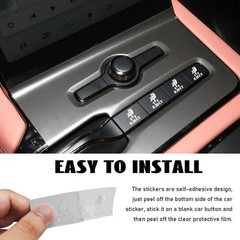 2PCS Eject Blank Car Button Stickers, Funny Seat Eject Vinyl Decal fo Color: M