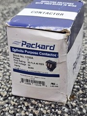 (QTY 2) Packard C330A: 30 Amp 3-Pole Definite Purpose Contactor 24V Coil