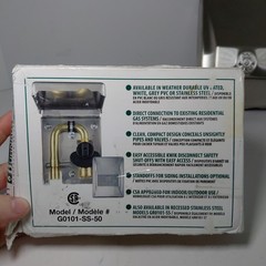 Stainless Steel Gas Plug™ 3/8″ NPT Rear Inlet 3/8″ Quick Disconnect Outlet