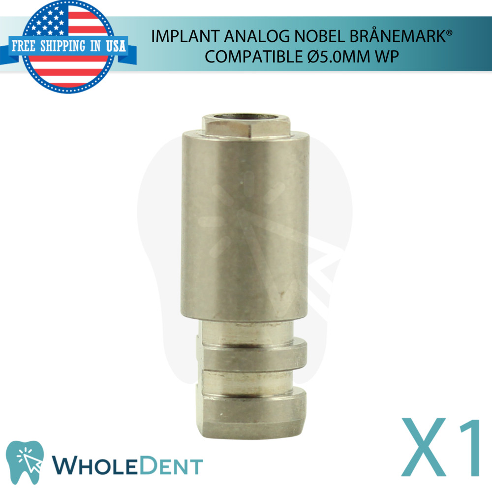 Dental Fixture Analog WP Nobel Brånemark® Compatible Ø5.0mm External Hex