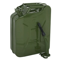 2pc Jerry Can Steel Green Military NATO Style 20L Storage Tank 5 Gallon