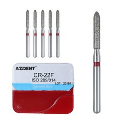 AZDENT 100pcs Dental Diamond Burs Drill For High Speed Handpiece Medium FG 1.6mm