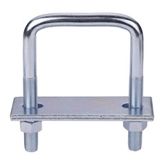 2Pcs Leaf Spring Clamp Kit, Fits Up To 3 Inch Wide Springs, Locks Silver
