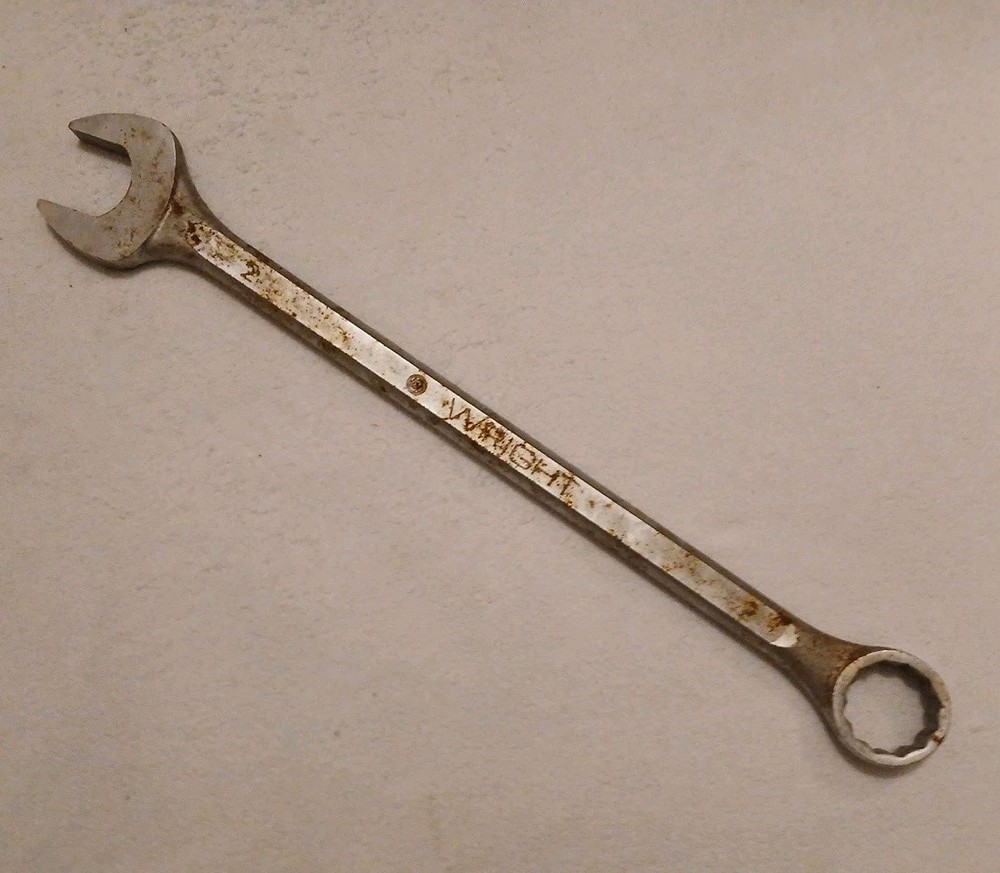Wright 2 inch Standard Combination Wrench Tool 1164 USA 2” (B)