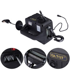 2-in-1 Portable Electric Hoist Power Winch 1100 lbs Wired Remote Control 1500W