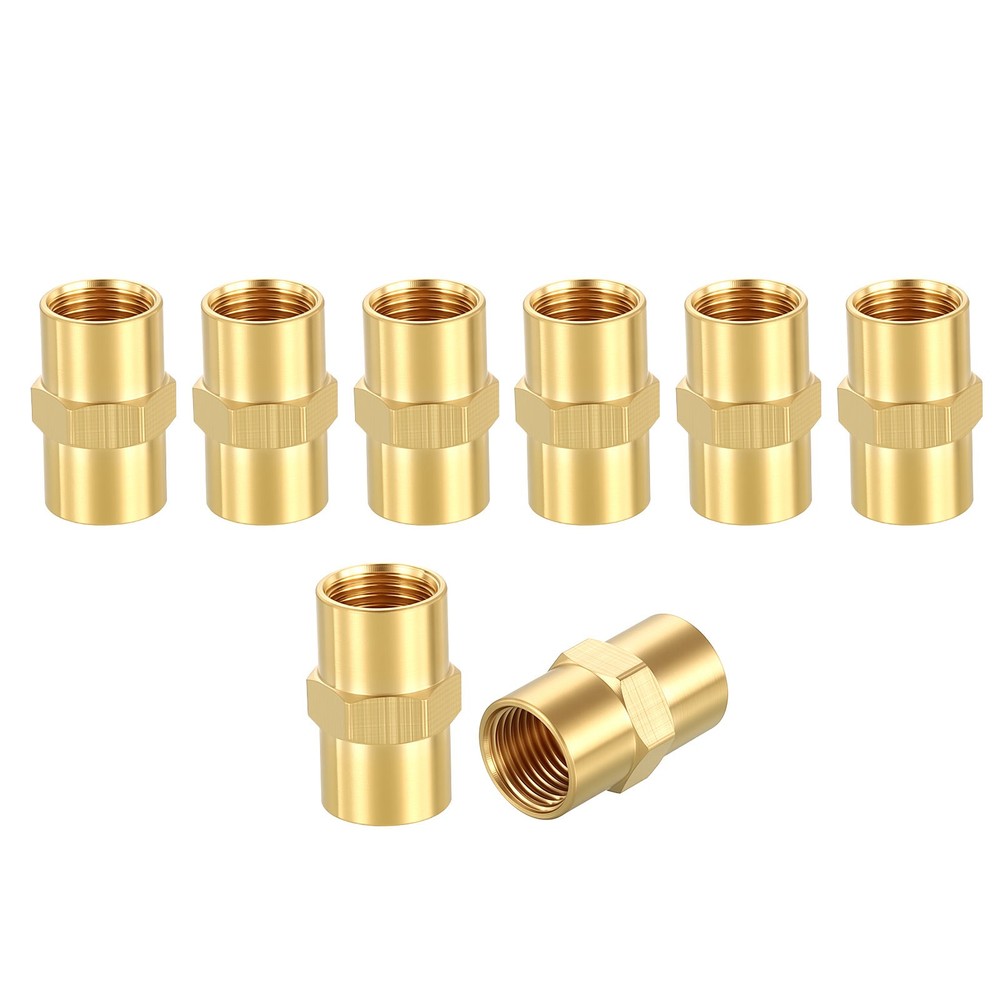 8 Pack Brass Pipe to 1/8″ FeMale NPT Fittings, 1/8″ FeMale NPT Reducer