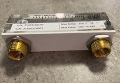 (NEW) KING INSTURMENT FLOWMETER 75201102C07 1/4 F NPT BR EP 20 SCFH
