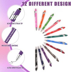 Colorful Inspirational Notepads and Pens Set, 96 Pcs