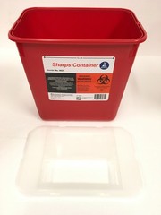 New 6 PACK!! 2 Gallon Sharps Disposable Biohazard Container Red Dynamex 4627