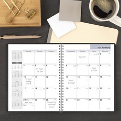 AT-A-GLANCE 2027 Planner, Monthly, 7″ x 8.75″, Unruled x Black