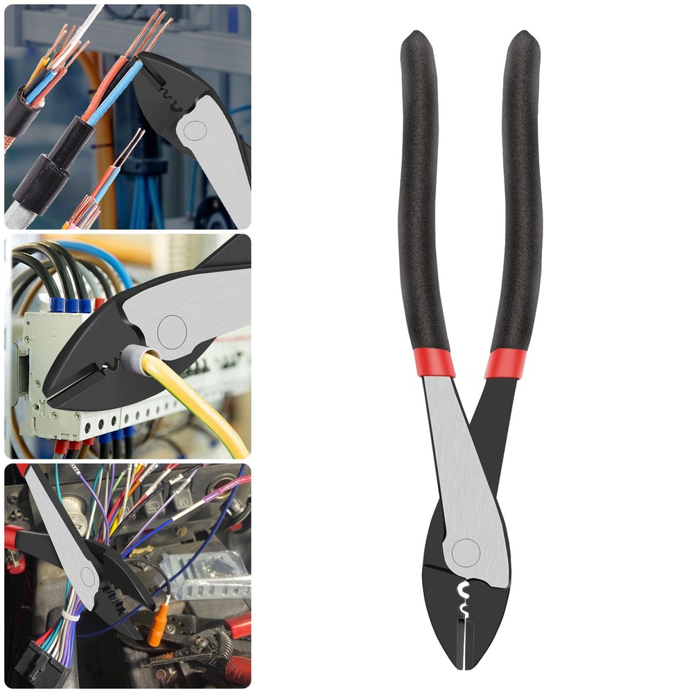 Wire Crimper Cutter Tool 10–22 AWG Heavy Duty Crimping Tool for Electrical Work