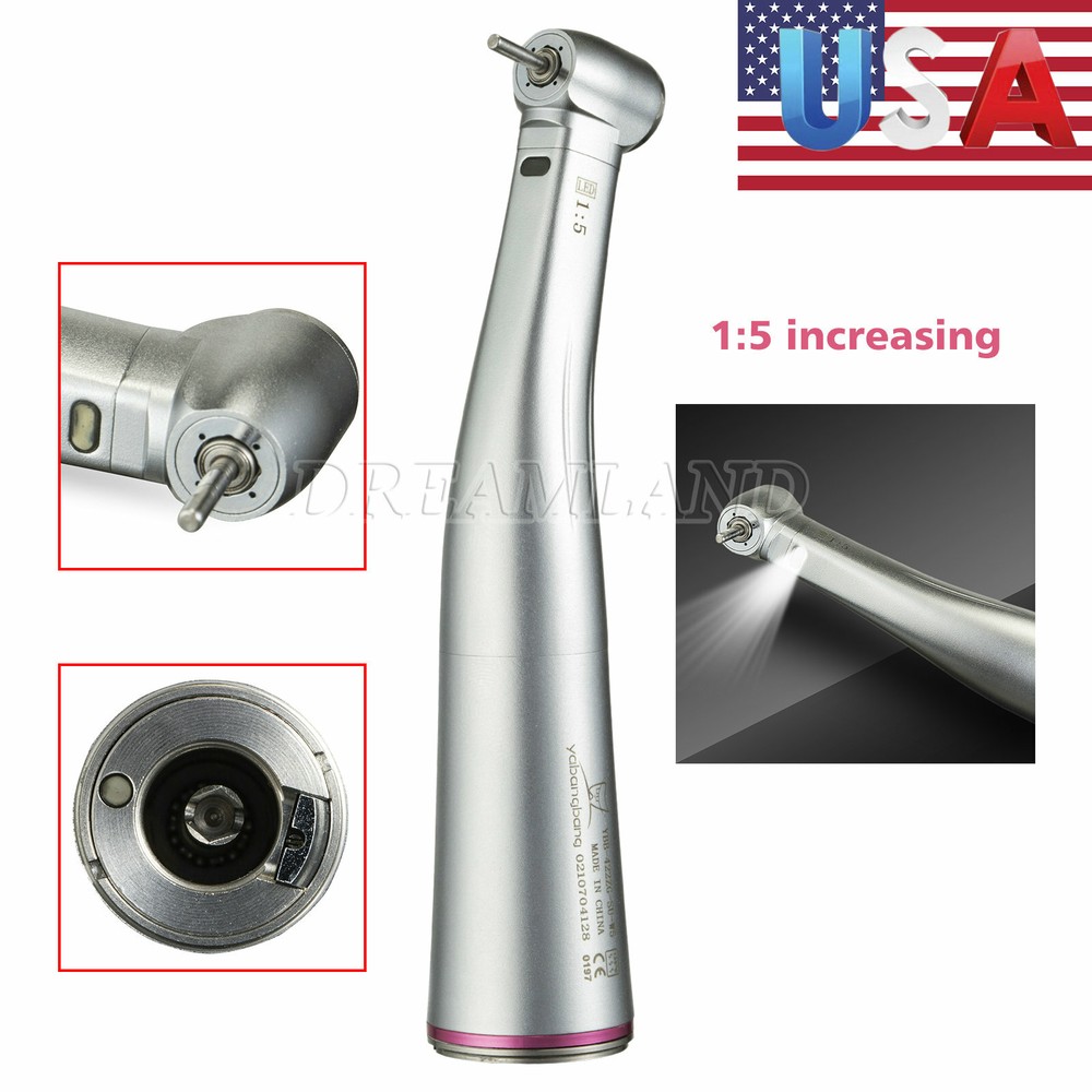 Dental (LED) 1:1 4:1 20:1 1:5 Contra Angle Handpiece Exter/Internal Fit NSK