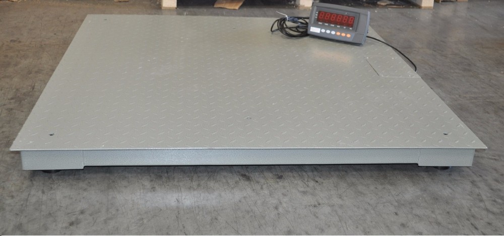 4’x4′ 10,000 Lbs Capacity 1 lbs Accuracy Floor Pallet Scale Industrial 48″ X 48″