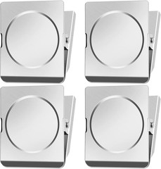 FINDMAG 4 Pack Clip Magnets 2.2 Inch Extra Large Magnetic Clips Heavy Duty, Offi