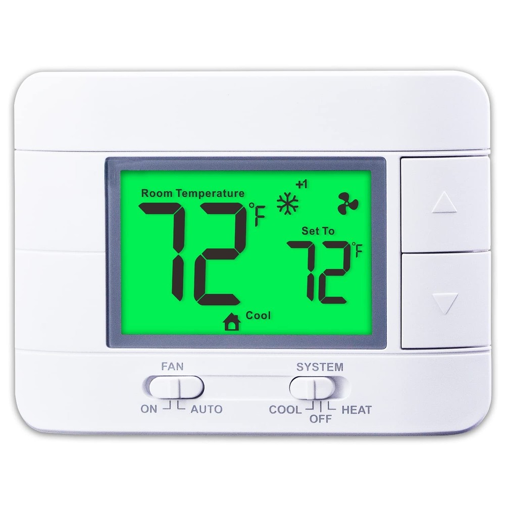 Upgraded Multi-Stage Non-Programmable Thermostats for Home 2 Heat/2 Green